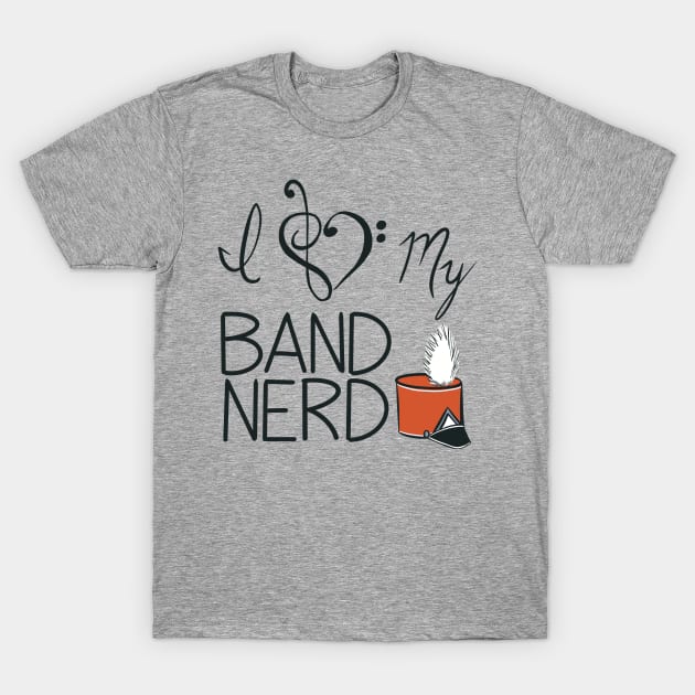 I love my band nerd orange T-Shirt by kktibbs